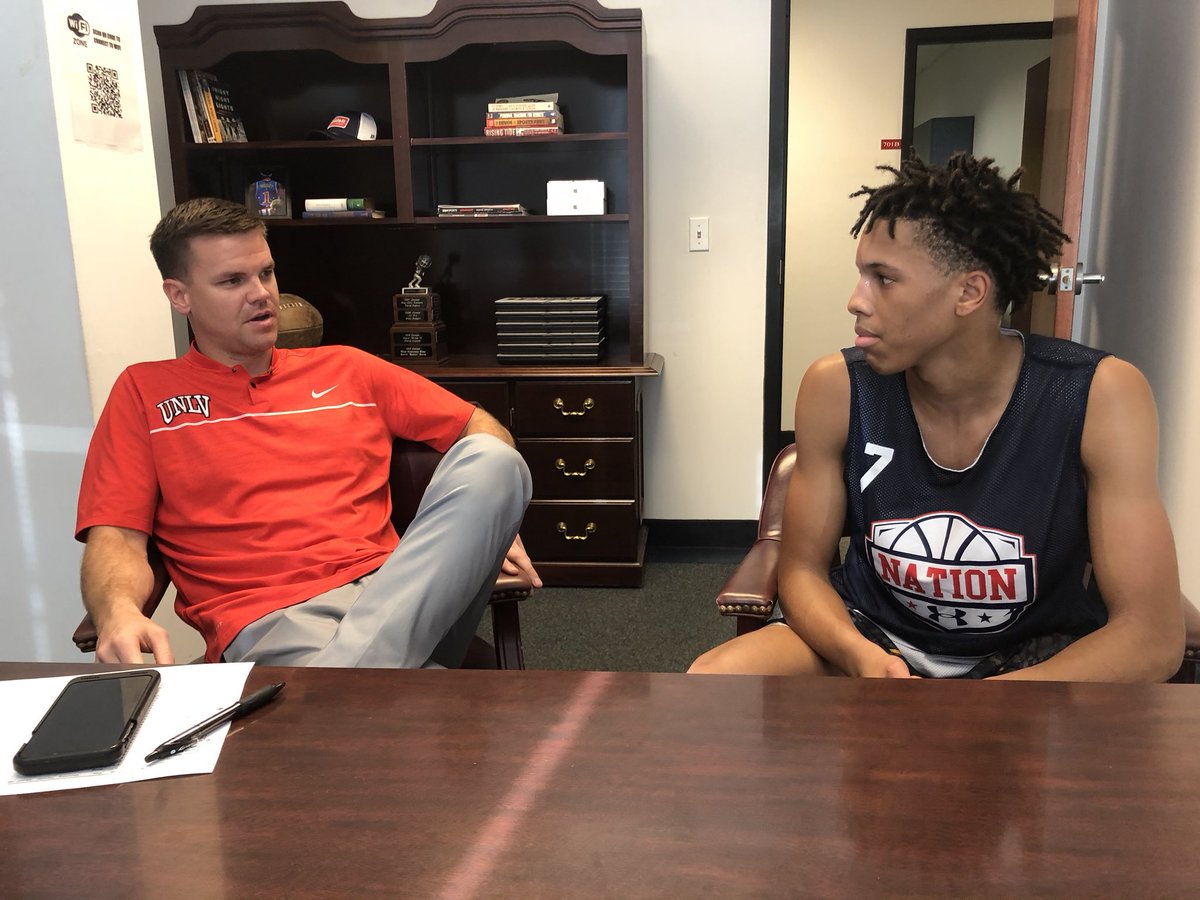 thenationprep's tweet photo. Great visit with UNLV as Coach Laird scoped out some of the finest in class of 2021! #TheNationWay https://t.co/nn8DbEoDJD