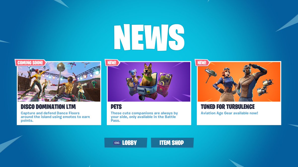 Fortnite login screen