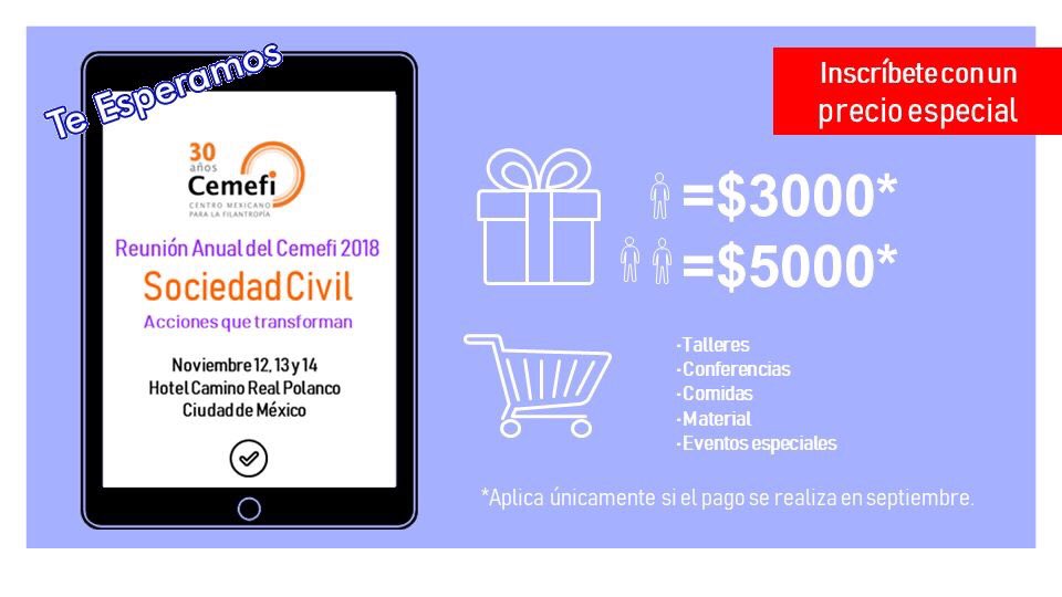 RIA_OSCemefi's tweet photo. Ya viene la Reunión Anual de @ElCemefi. Promciones hasta el 12 de octubre. #ReuniónCemefi #Cemefi30 https://t.co/46IzGsMSHT