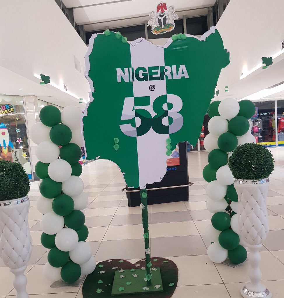 Happy 58th Independence Nigeria. 

A Greater #Nigeria is possible. 

God bless Nigeria. 

#NigeriaAt58 #GreaterNigeriaIsPossible #charterofelevation #ELEVATION2019 #YemiEsan