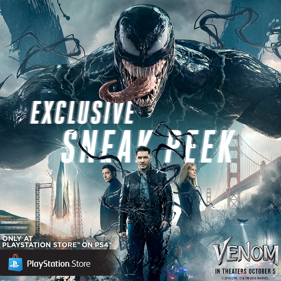 Ved kontrast Fængsling PlayStation on Twitter: ""In the present moment, you are in total control."  @VenomMovie hits theaters this week. Get an exclusive new look at PlayStation  Store on your PS4, then get your tickets