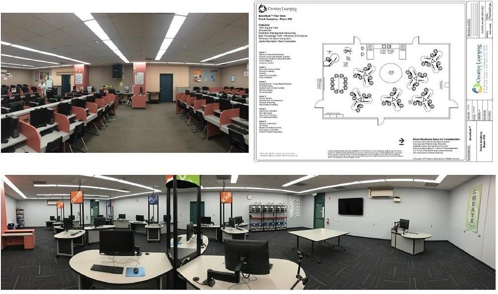 swhutton's tweet photo. This is what we do...we take dated underutilized spaces and create exciting, engaging learning environments.  #econdev #innovate #edtech #edtechchat #library #students #making #makerspace #edtech #parents #learning #school #pbl #pblchat #leadership #3dprinting #gamedesign https://t.co/3EKgC5ZEUS