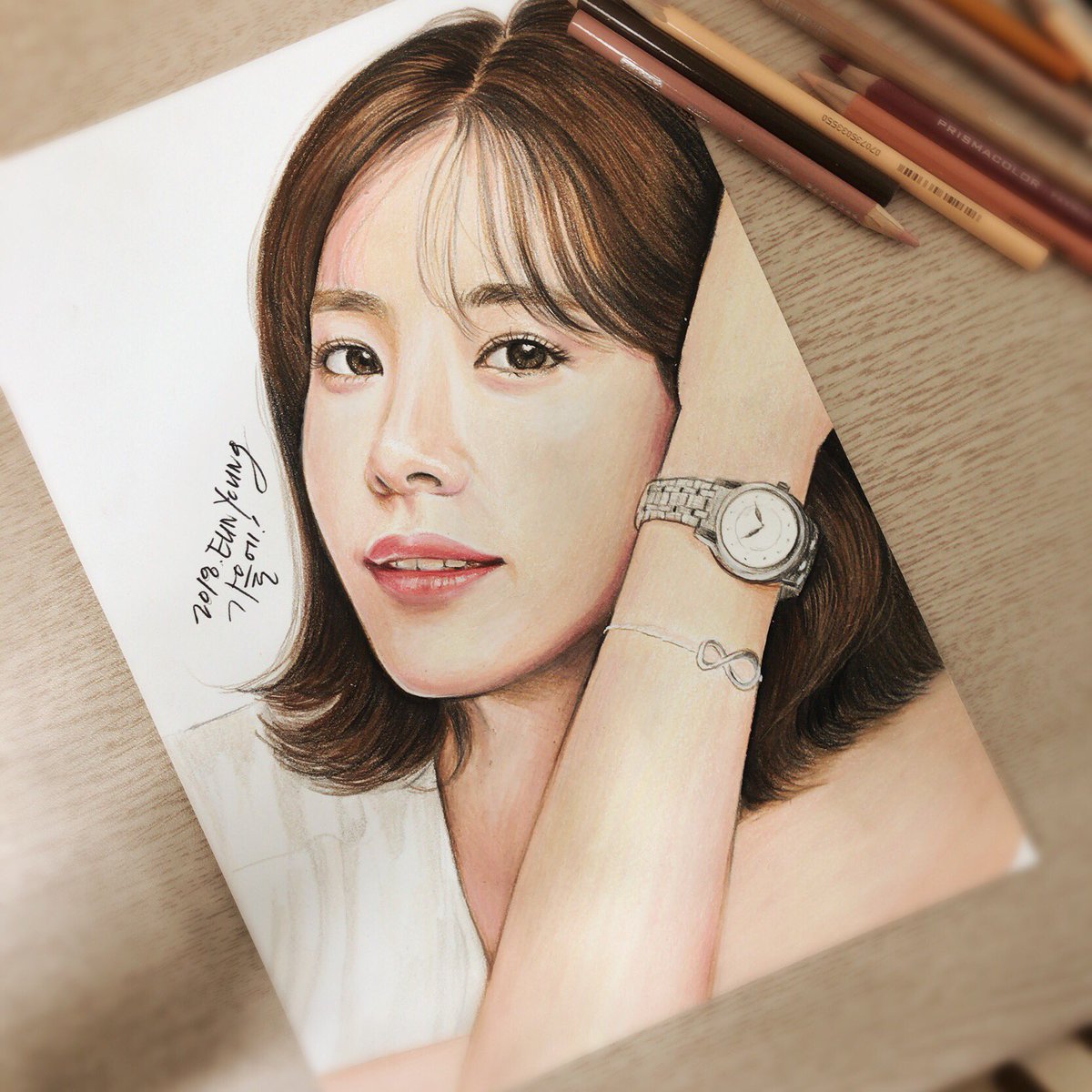 sese688's tweet photo. 미쓰백 한지민... 아는와이프 끝나서 아쉽당... 색연필화 인물화, 대전색연필배우는곳 #색연필 #색연필그림 #그림 #대전색연필배우는곳 #대전공방
#김여사공예방 #유성색연필 #색연필인물화 #초상화 #대전팝아트
#색연필일러스트 #색연필종이 #수채화용지 #portrait #drawing #sketch
#pencils https://t.co/4w6VoAag0u
