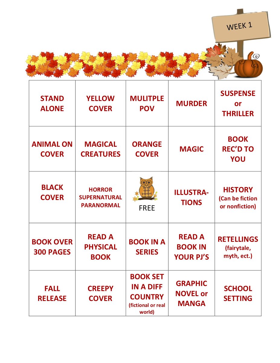 Dewey’s 24 Hour Readathon (Autumn 2018) – Book Bingo (Week 1) bit.ly/2NWCFBd #book #bookblogger #bookbingo #blogger #blog #blogpost #readathon @readathon