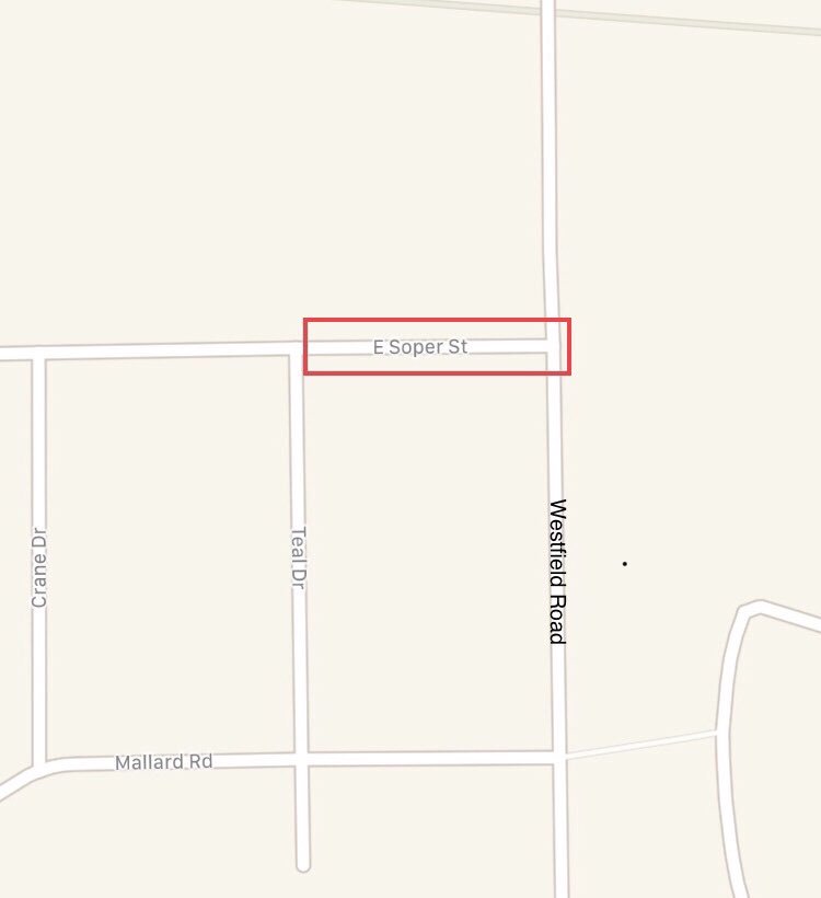 WinnebagoPD's tweet photo. Tonight Soper Street will be closed from Teal Drive to Westfield Road. https://t.co/v6jChNe3GD