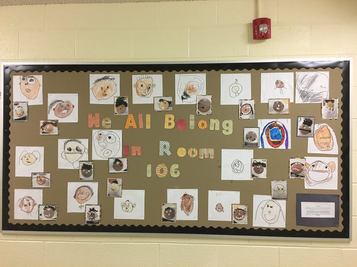 _msvp's tweet photo. So proud of these carefully created portraits. Students were so excited and proud to be able to take a closer look at themselves. We are developing a sense of belonging and contributing in our space and celebrating what makes us unique and diverse. https://t.co/FJZUABePPa
