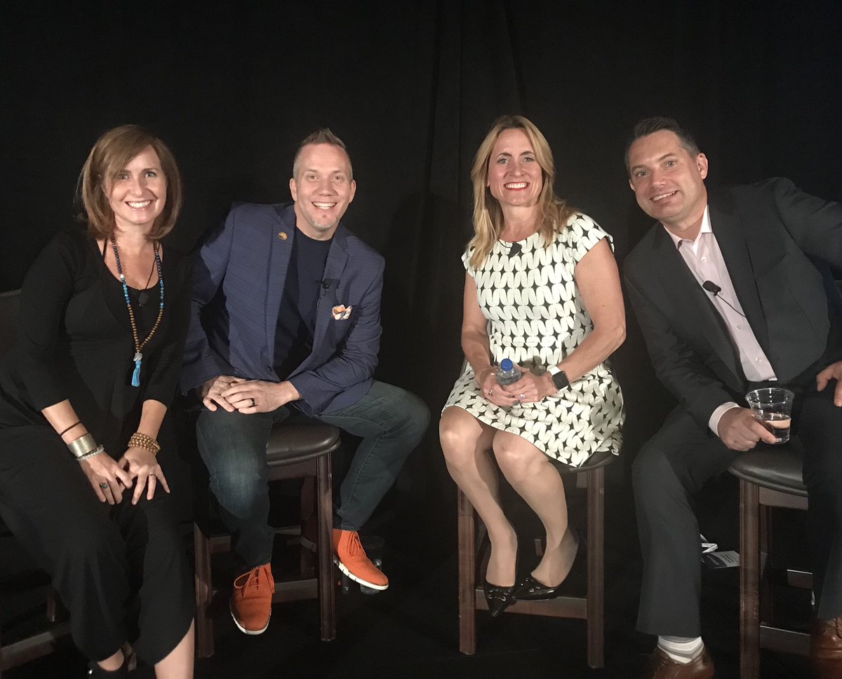 StPeteStuff's tweet photo. All Star panel ready to go! @ImMichaelThorne @DaleChumbley @TheCapeHouse with the fabulous @MollyMcKinley3 moderating. Creating original, local content that moved and matters #ResultsSummit https://t.co/E8E9dX0pnf