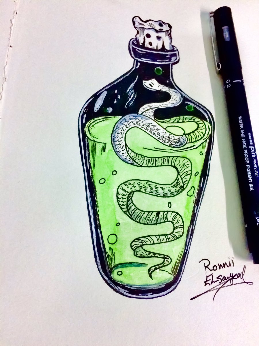 RonniiElsayed's tweet photo. #Day1 #Poisonous
#inktober
#inktober2018 
#poisonous 
#inktober #ink #inkto #inktober2018 https://t.co/mkkKUot46e