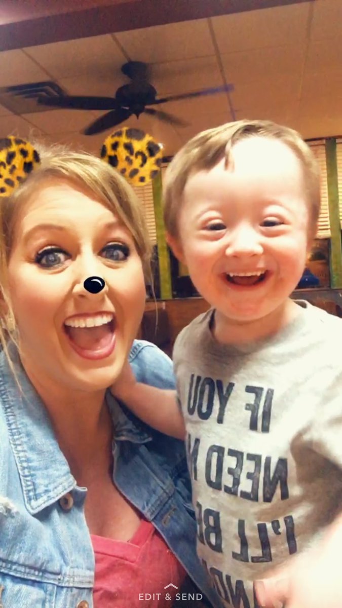Glitterblonde's tweet photo. Happy Down Syndrome Month to this Angel In my life. October is a Great Month & so Thankful I get to Celebrate it with Luke! #October #Downsyndrome #LukesWorld https://t.co/IsQXic25NL