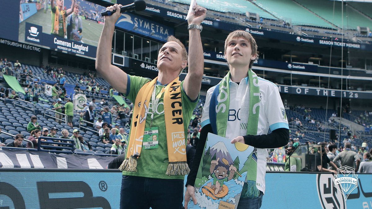 Thank you Cameron Langford for joining us Saturday as the <a href="/SeatGeek/">SeatGeek</a> Season Ticket Member of the Match! 

Nominate a member here: 
sndrs.com/SGSTMOTM
