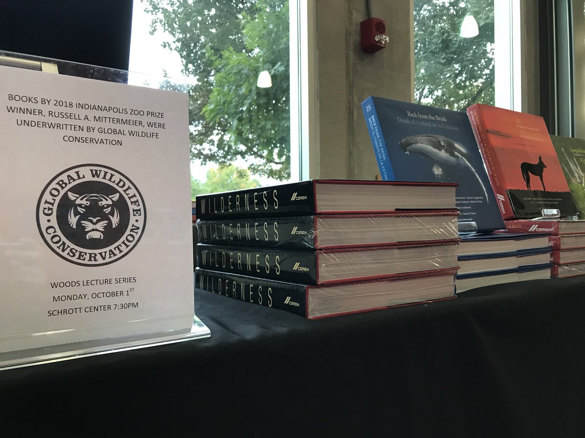 Indianapolis Zoo prize winner Russell A. Mittermeier will be at the Schrott Center tonight at 7:30, as part of the Woods Lecture Series. Come join us!