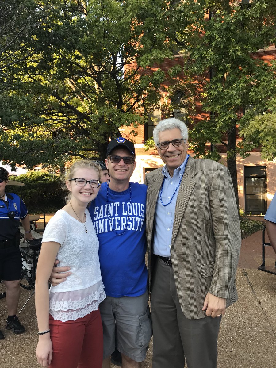 RZautner's tweet photo. Had a great time at #SLU200 weekend  with @SLUPresident &amp; @The_Billiken and the party complete with fireworks on Grand! Thanks to all @SLU_Official https://t.co/kSyhngH9iA