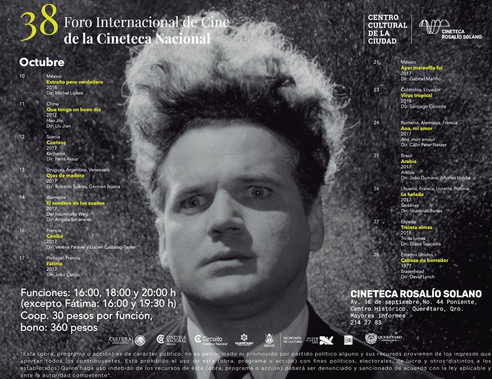 forum419's tweet photo. Este 10 de octubre llega por fin a la Cineteca Rosalío Sólano, el ciclo de la Cineteca Nacional. En la siguiente imagen están las películas y sus horarios. https://t.co/WCF6n1wUUJ