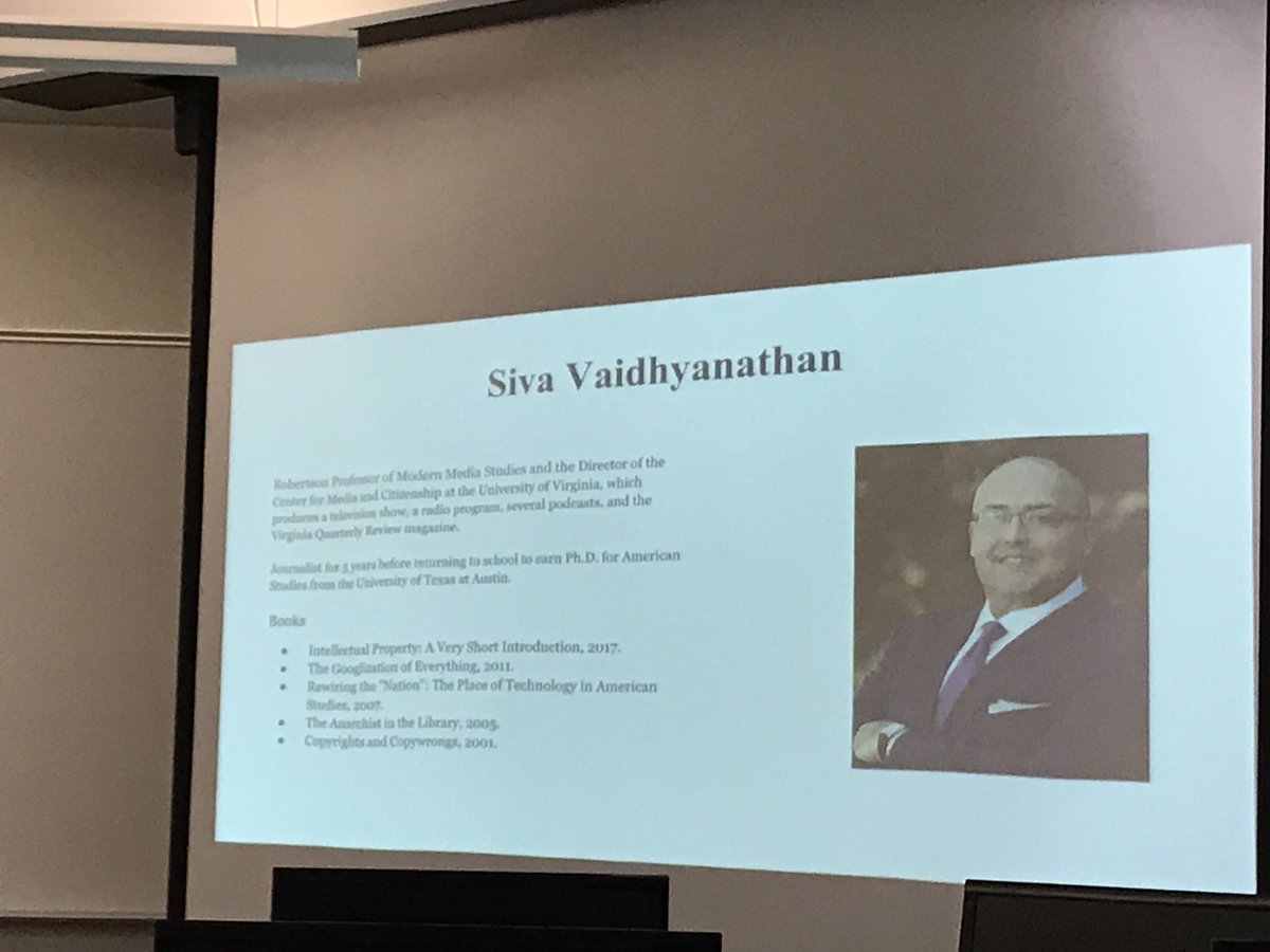T_Swanson's tweet photo. Tonight in #lis753, Antisocial Media by @sivavaid and Algorithms of Oppression by @safiyanoble. https://t.co/idMHR2G11M