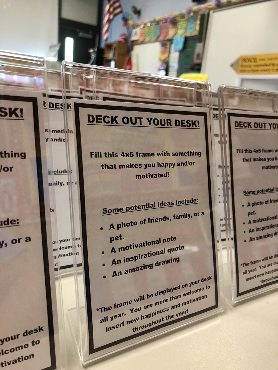 teacher2teacher's tweet photo. #JoyfulLeaders, how might you encourage Ss to make their workspaces joyful, too? (📸via T @Almada_Mrs) https://t.co/vO906QvTJ6