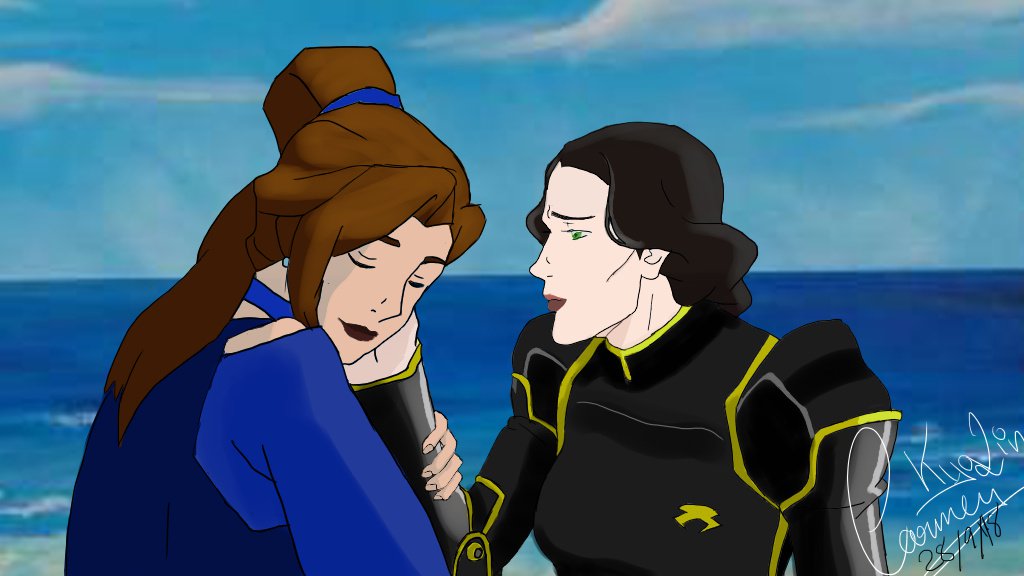 @GreyDeLisle @Msmindysterling @LisaEdelstein im curious. What do you think of those two? #Kya #linbeifong #KyaLin
Cannon or not? 

(My drawing)