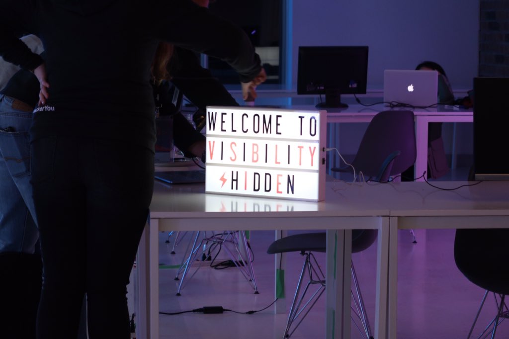 TheDavidDias's tweet photo. I originally was the first to subscribe to #visibilityhidden but couldn’t be enough prepared for that challenge... I came however to see how it goes and support the courageous web developers! #hackeryou @hackeryou https://t.co/FoCRyVPcOP
