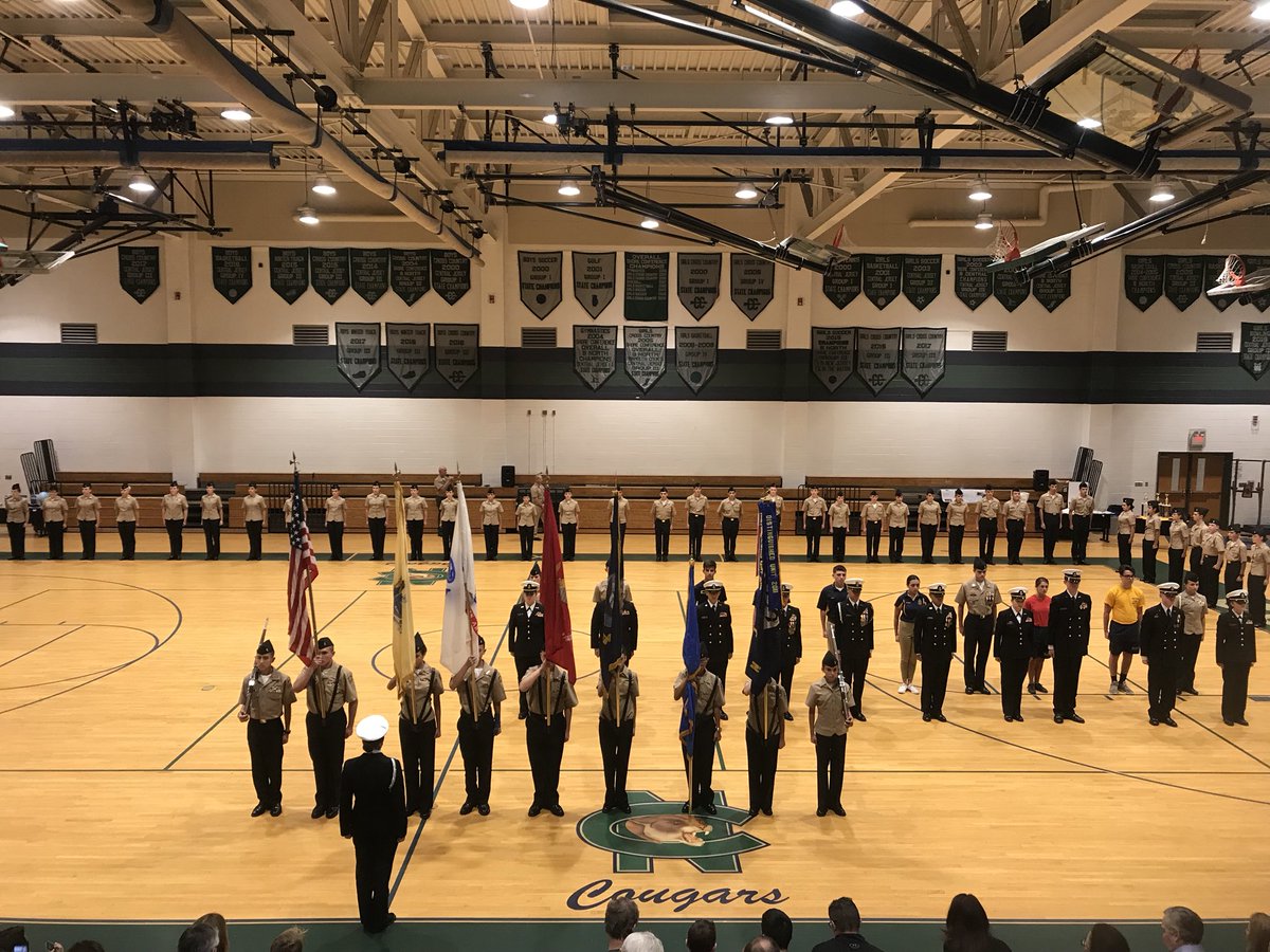 CNHS_Cougarnews's tweet photo. Major Penczak &amp; Cadet Commander Nicole Dado opening our class of 2023 NJROTC open house. Welcome to all of our potential cadets. #theregional @odeducate #cnhs https://t.co/7MieAZou7M