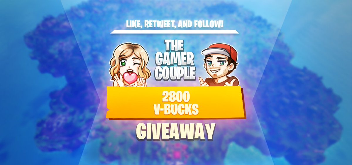 _TheGamerCouple's tweet photo. It's time to give back to the Twitter Family with another Giveaway! 

LIKE, RETWEET, TAG A FRIEND, AND FOLLOW TO ENTER! 

If this gets 500 Retweets we'll pick two people to give 2800 Vbucks, instead of one! 🔥🔥🔥🔥 https://t.co/jTWbt7OYJl