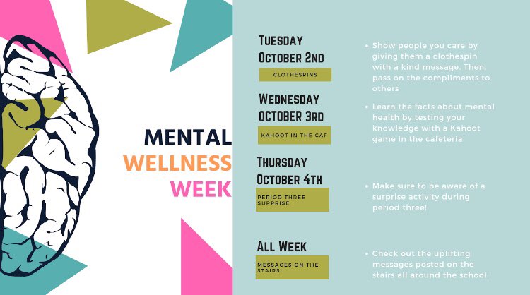 Hey saints here is a list of all the amazing things happening this week!!