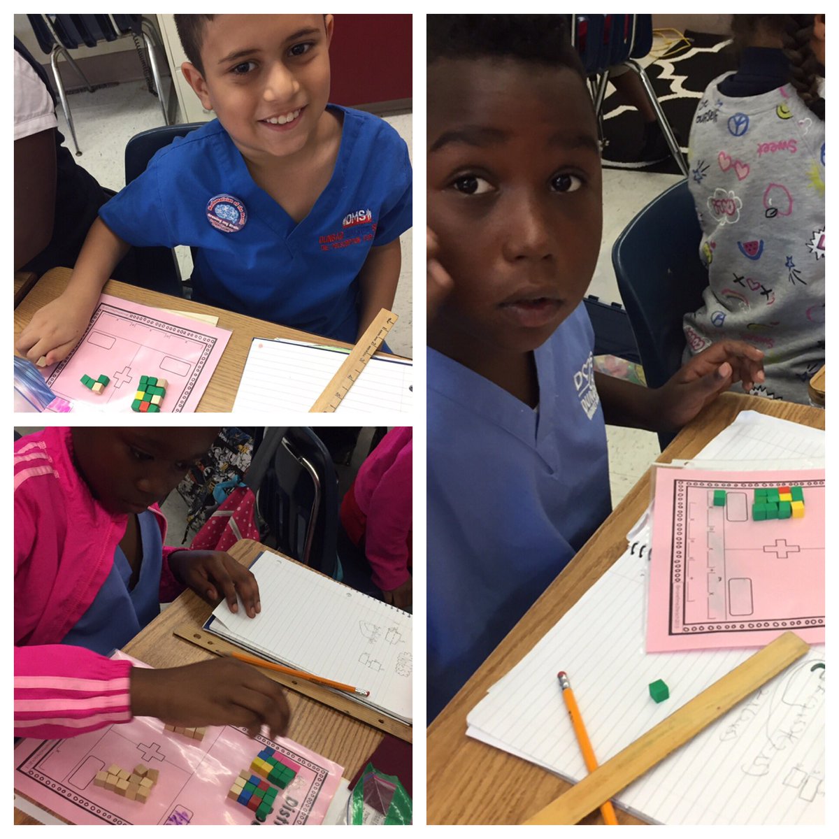 Dr. Distributives using their “scapulas” to divide arrays into two arrays. #ONLYatDunbar