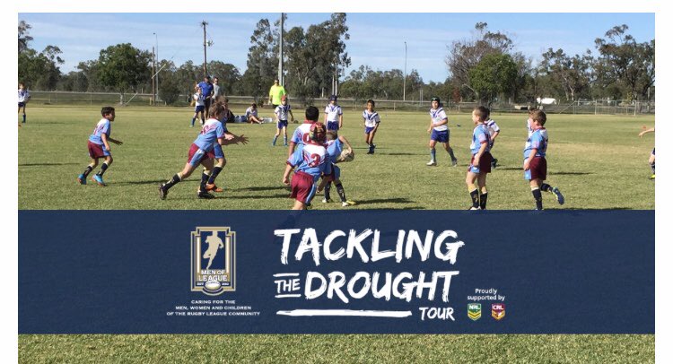 JessMacartney24's tweet photo. Free @NRL footy clinics for kids in Glen Innes, Parkes, Narromine, Coolah and Griffith next Saturday the 6th of October as part of the @menofleague Tackling the Drought tour visit https://t.co/ghwjbxQLI7 to register  or https://t.co/nEyUIUsmZo for more tour details https://t.co/HUHTyGywF3