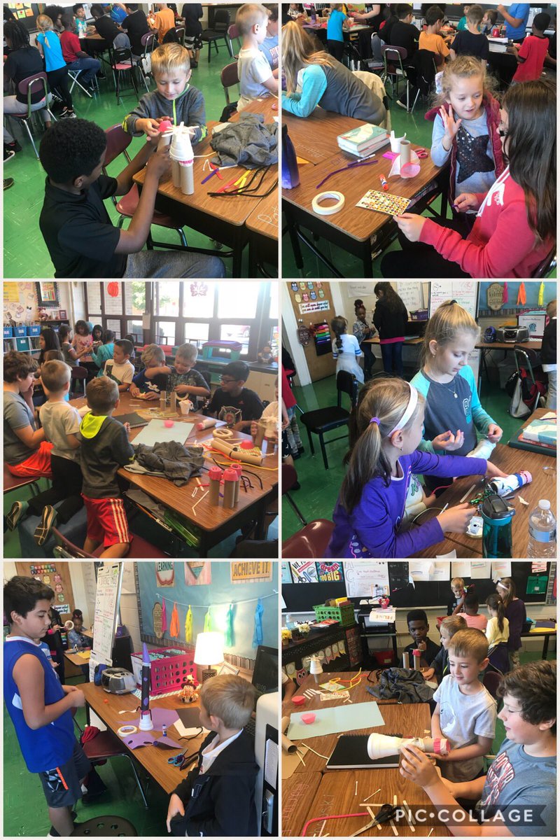 AmandaMurphy527's tweet photo. Last week we made rockets with our buddies to wrap up our moon unit! The kids were so creative and put a lot of thought into the project. Today we had some fun “launching” our rockets. 🚀🌖@Kasper_309 #STEM #D109Pride @BrodnickiSchool https://t.co/v2NVM3yj7x