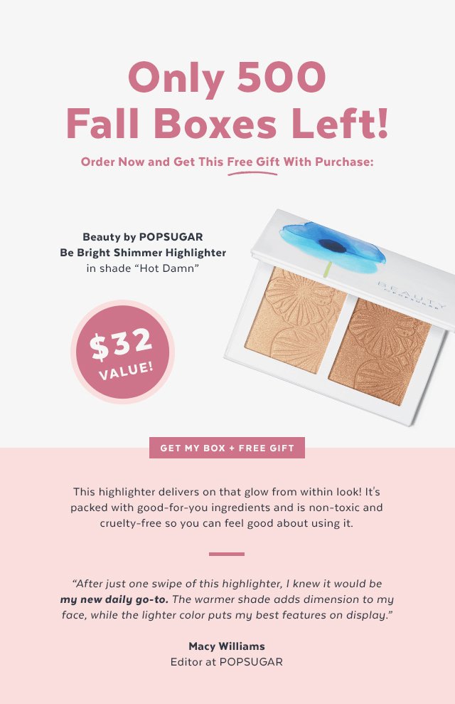 helloboxes's tweet photo. Fall 2018 #Popsugar Must Have Box Free Gift Offer - No Purchase Necessary! - https://t.co/4Sy8zA26oz #subscriptionbox #MustHaveBox #PopsugarMustHaveBox https://t.co/nHNB3wLiCW