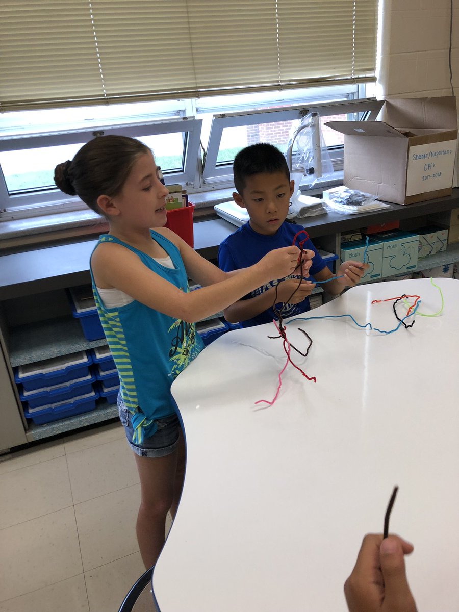 RobDesignLab's tweet photo. 3rd graders worked cooperatively to build the tallest pipe cleaner tower. The tallest tower was 18.75 inches! #teamwork #STEAM @RobertsvilleES https://t.co/wFwLisxQhe