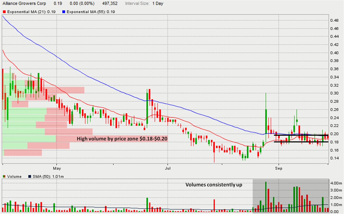 ndaloisi's tweet photo. $ACG $ACG.C is building a base here $0.18-$0.20 .. nice accumulation on the chart, reminds me of a recent one I charts under $0.20 ... ✍🏻⏲️📈 https://t.co/tyKHqii7ma