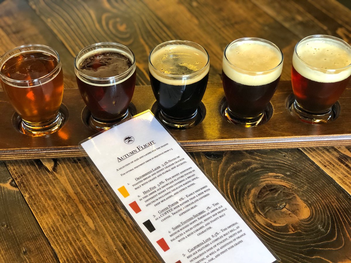 SmogCityBeer's tweet photo. Launching your choice of set flights today! You can still pick your own flights a la carte if you prefer or choose from our Autumn or Core flight offerings for a curated walk through the best of our Smog City beers.
#autumnflight #smogcitybeer #drinkindependent #seektheseal https://t.co/N8dt49rxGQ