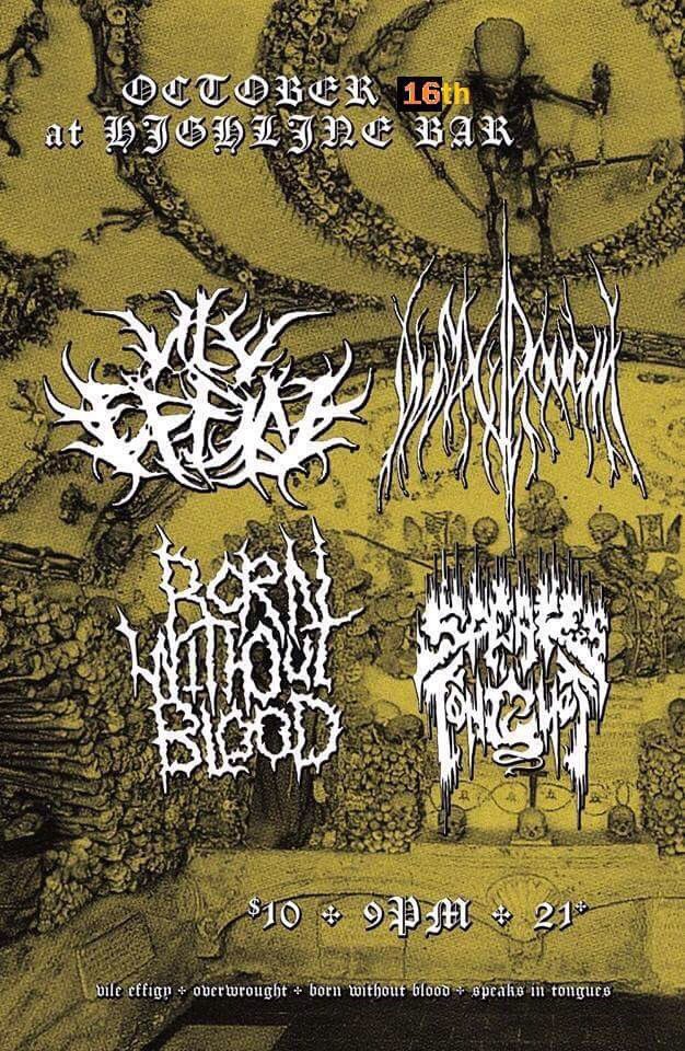 VEffigy's tweet photo. Seattle we're coming back! October 16th catch us with our friends from Overwrought, Speaks in Tongues, and Born Without Blood.... it's going to be a hell of a night 😈 https://t.co/muoy7IQ2b1