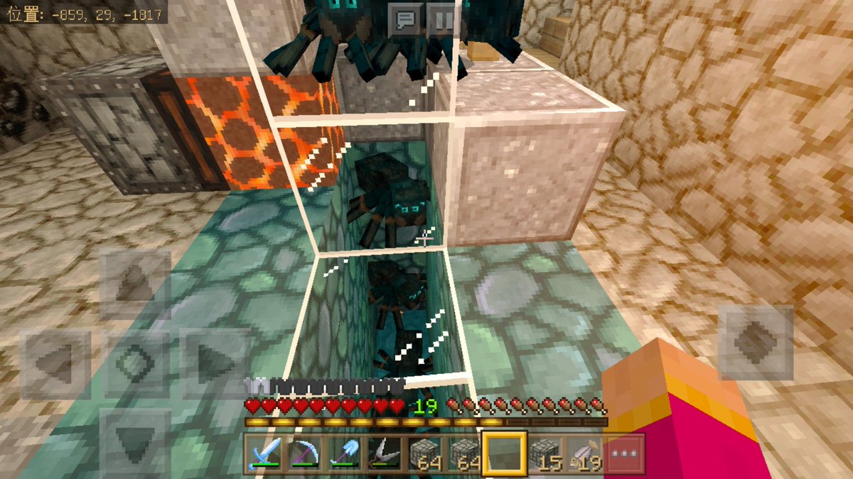 N O R T O N K O U T A 海底神殿地下の毒蜘蛛スポナートラップ完成 Minecraft Minecraftpe マインクラフト