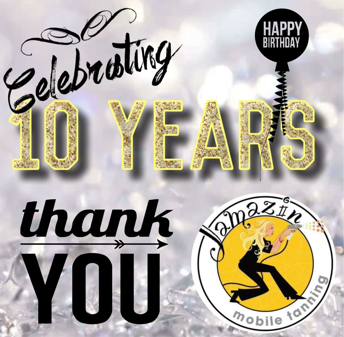 jamazintan's tweet photo. It's hard to believe during the mth of October that I am celebrating my 10 YEAR TANNIVERSARY at Jamazin Tans! I want to give a special Thank YOU to all my past, present and regular clients as well as the many referrals that continue to help my business grow and succeed! #jamazin https://t.co/I5UYl16weu