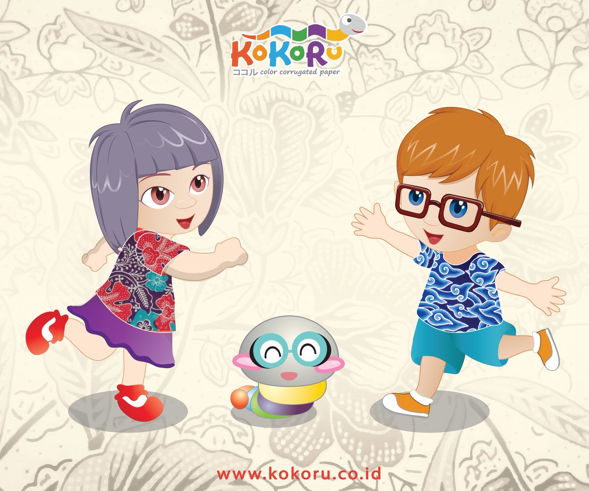 kokoru_paper's tweet photo. Selamat Hari Batik Sedunia. Siapa yang hari ini pakai baju batik hari ini, Kokoru Friends? #kokoru #mainkokoru #HariBatik https://t.co/gu08k7zkbb