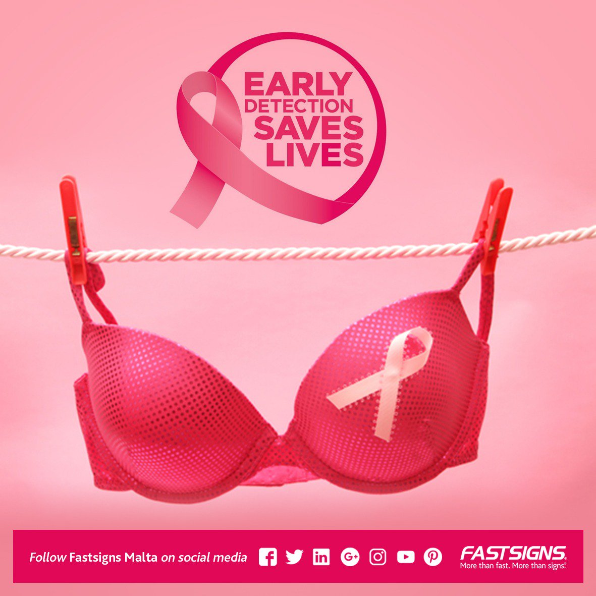 The Breast Cancer Awareness Month, marked in countries across the world every October, helps to increase attention and support for the awareness, early detection and treatment as well as palliative care of this disease. Early detection saves lives, so think of it!