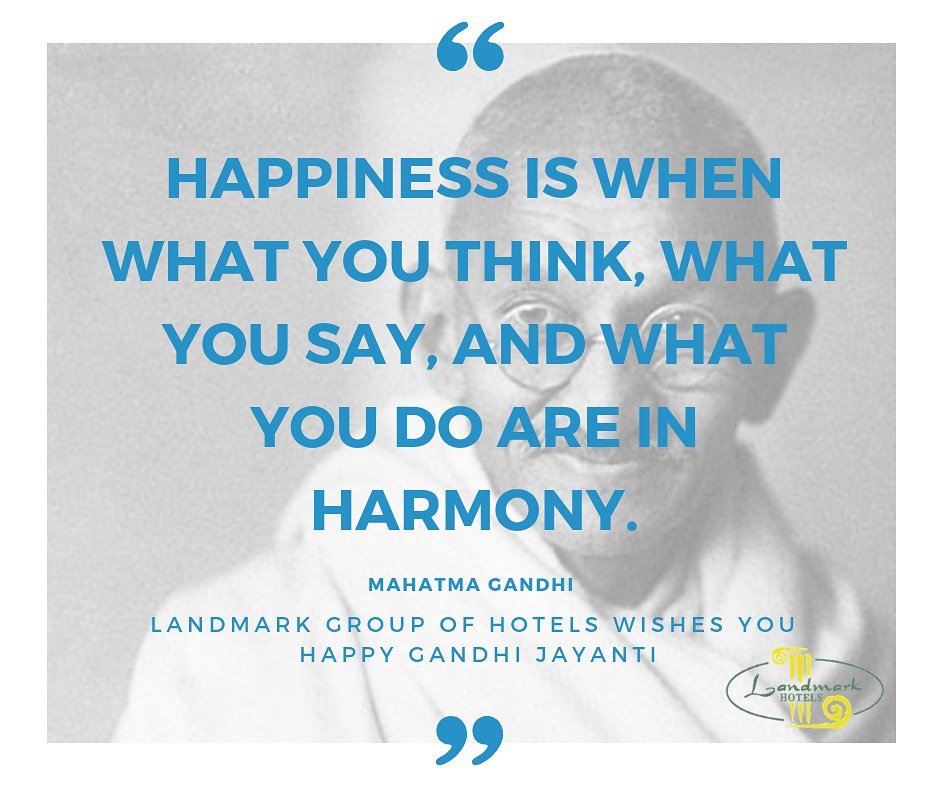 Happiness is when what you think, what you say and what you do are in harmony. #Mahatmagandhi
Happy Gandhi Jayanti!
#Guwahati #Assam #Norheastindia #incredibleindia