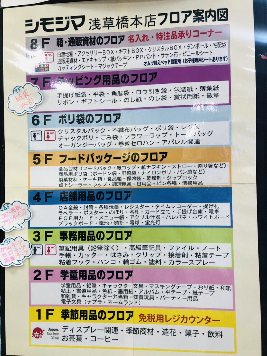 Twitter 上的 わいさかき 文具 雑貨のシモジマ本店 うちわグッズはもちろん設営に必要なグッズも揃うよ 難点はうっかり入ると目移りしてなかなか出られないことw T Co Rxzmgxyovy 昆虫大学ついでにここ行っとけ18 T Co Jarvqmz8bv Twitter