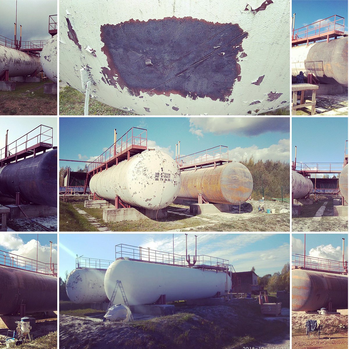 blastspb's tweet image. Наша компания выполнила комплекс работ по #бластинг #blasting очистке и покраске газовых емкостей.