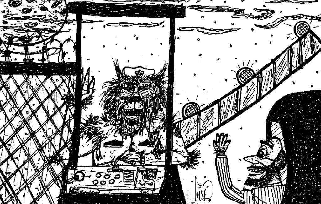 When you’re a werewolf, but you still have to work the night shift. 🌕😒#inktober #Inktober2018 #werewolf #Halloween #artistsontwitter #art #markgabaldonart