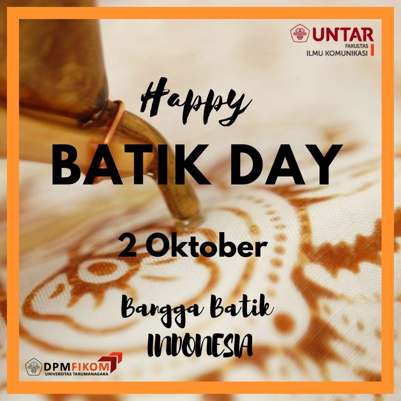 Selamat hari batik nasional 😊😊

Bsngga jadi orang indonesia 🇮🇩🇮🇩 , lestarikan budaya bangsa 👍👍