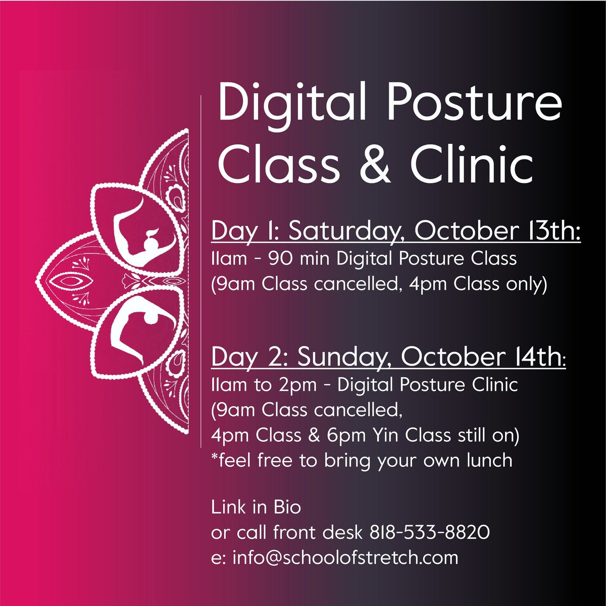 schoolofstretch's tweet image. This is an incredibly effective and powerful way to change your practice. Plus it’s loads of fun!  Only a few spots left. Sign up at reception. Or DM us! #yogaclinic #stretch #postureclinic