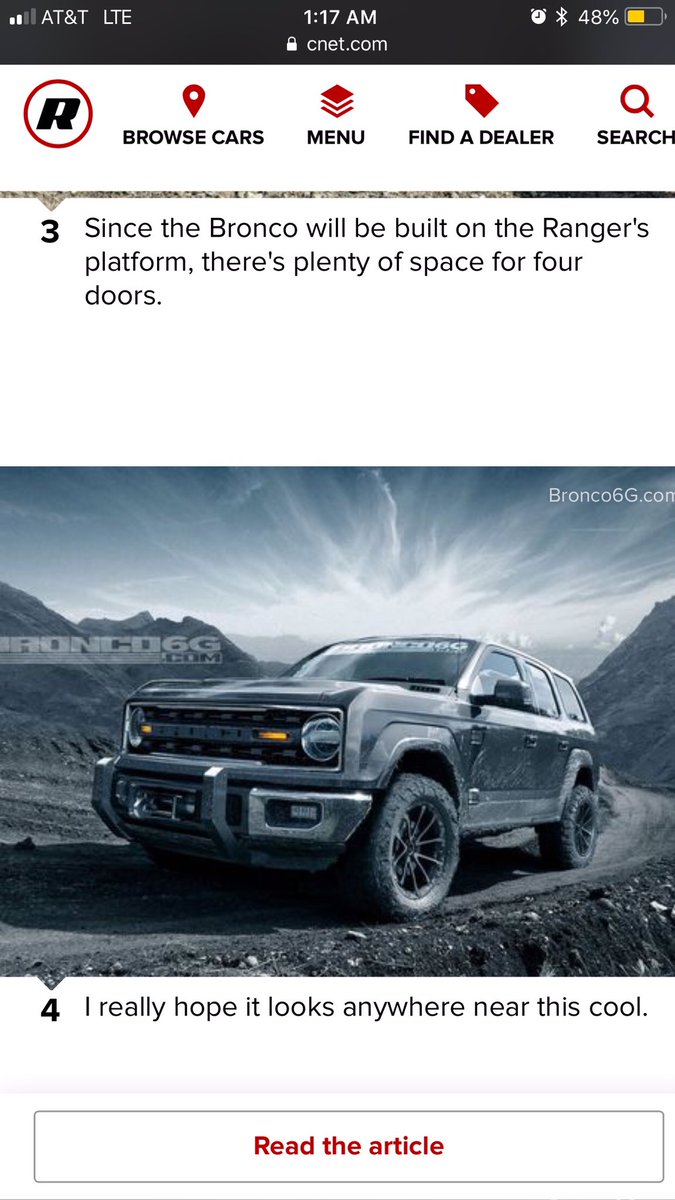 comfygrunt's tweet photo. Lord knows I can’t wait until the Ford Bronco comes out. Daddy is definitely getting this one. #ford #bronco https://t.co/K0646FgKzW