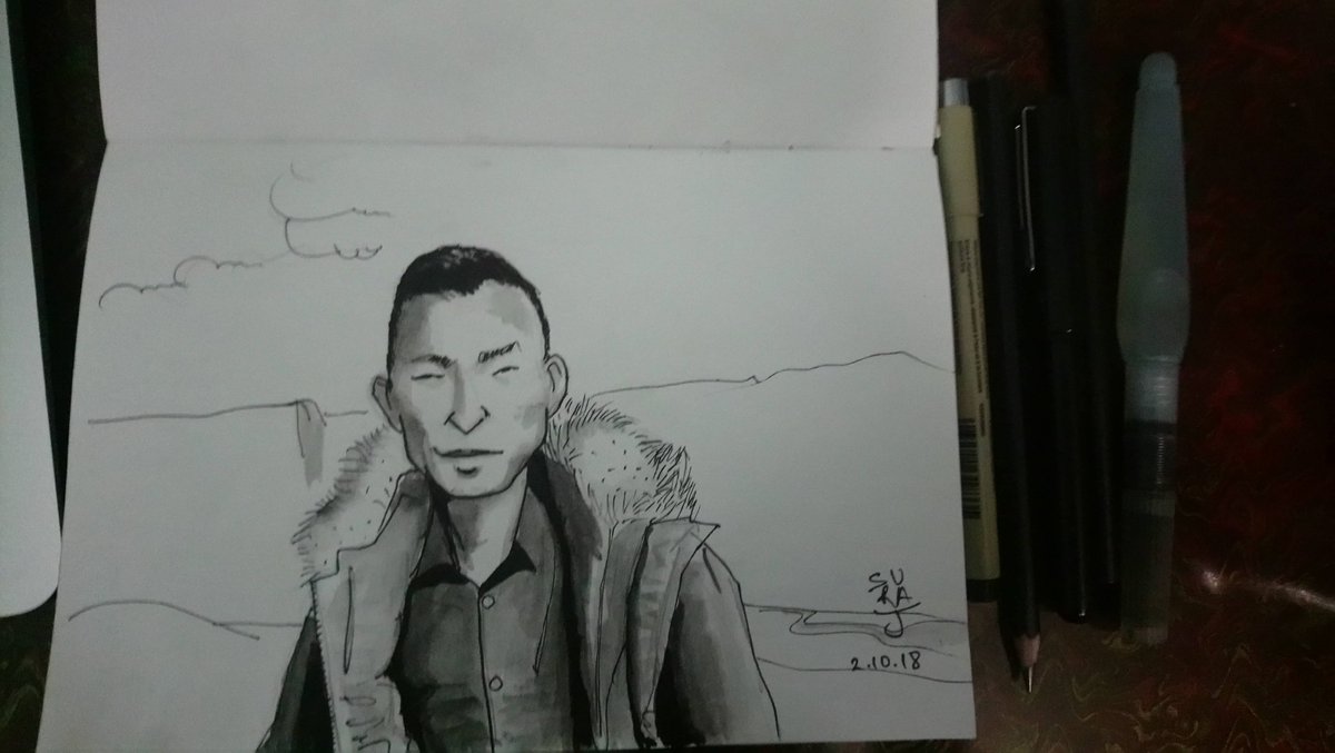 SurajSHAKYA's tweet photo. #Inktober2018 #LexLimbu #day2 https://t.co/rNoriN4bFr