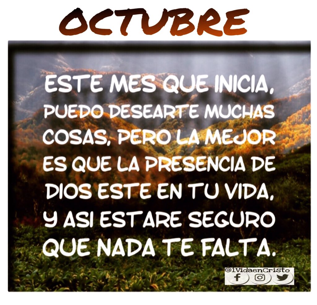1VidaenCristo's tweet photo. Este mes que inicia, puedo desearte muchas cosas, pero la mejor es que la presencia de Dios esté en tu vida, y así estaré seguro que nada te falta.Bendiciones para ti 🙏🏼 https://t.co/AwhdxFc1Xu