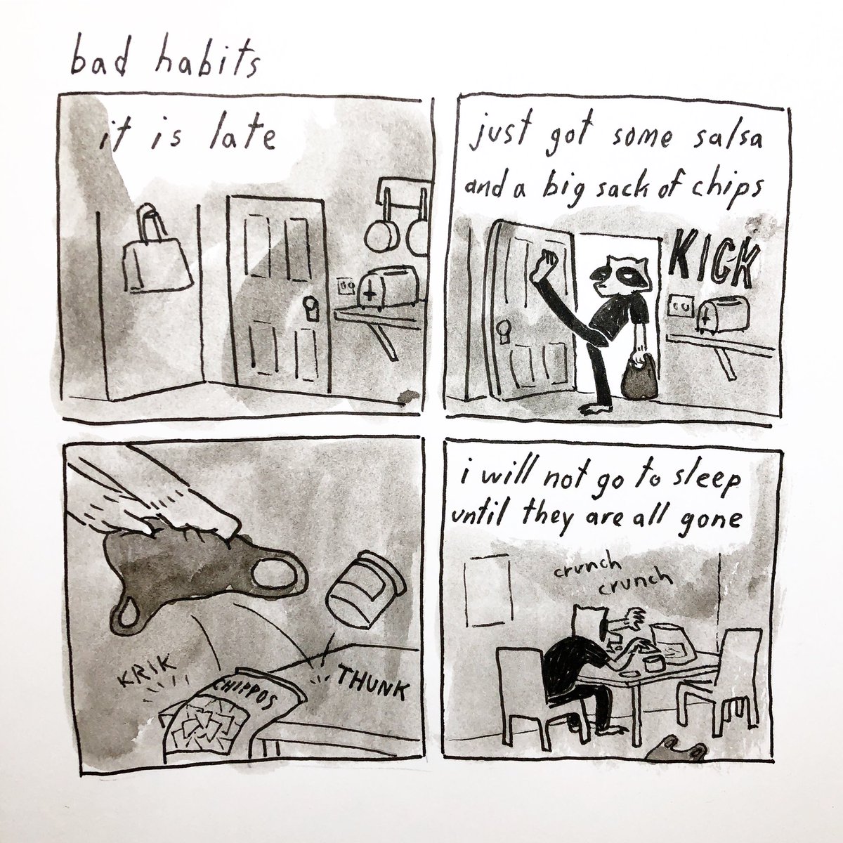 first #inktober prompt: bad habits 