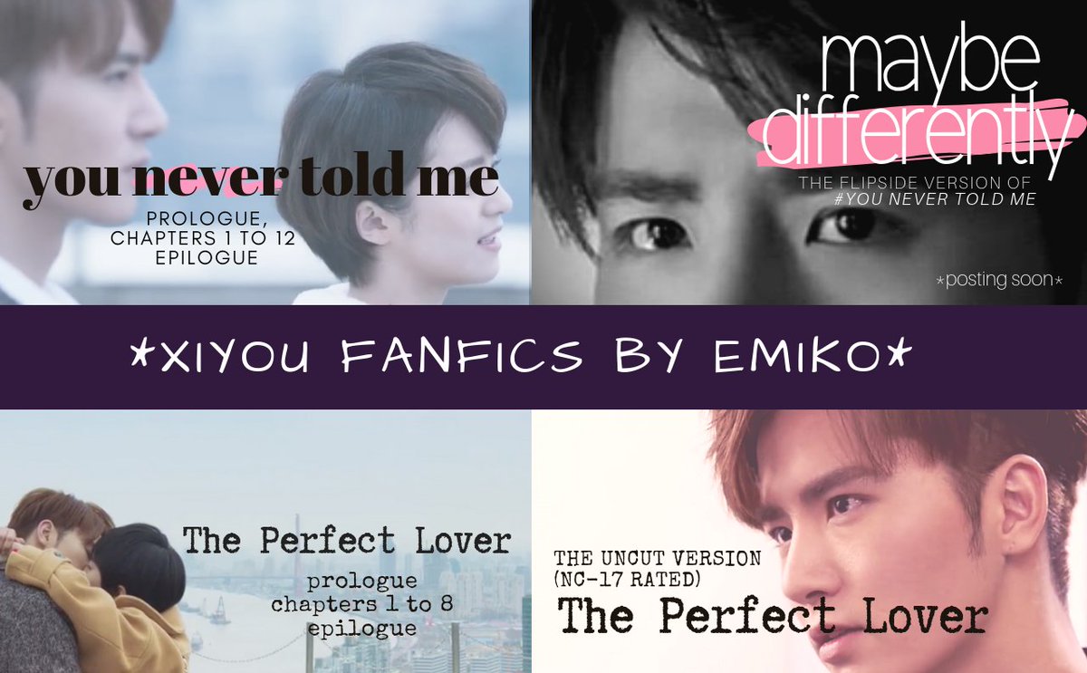 DramaFeverG1's tweet photo. Updating my #XiYou #FanFic links:
✔️ #ThePerfectLover - https://t.co/9cKshTJa8U
✔️ #ThePerfectLover UNCUT - https://t.co/DzdT2RBGBJ
✔️ #YouNeverToldMe - https://t.co/gSNNrXd0v1
✔️ #MaybeDifferently - https://t.co/lEYEuUtID8
For passcodes, pls DM me! Arigato! 😎 https://t.co/KPWrHkIkUu