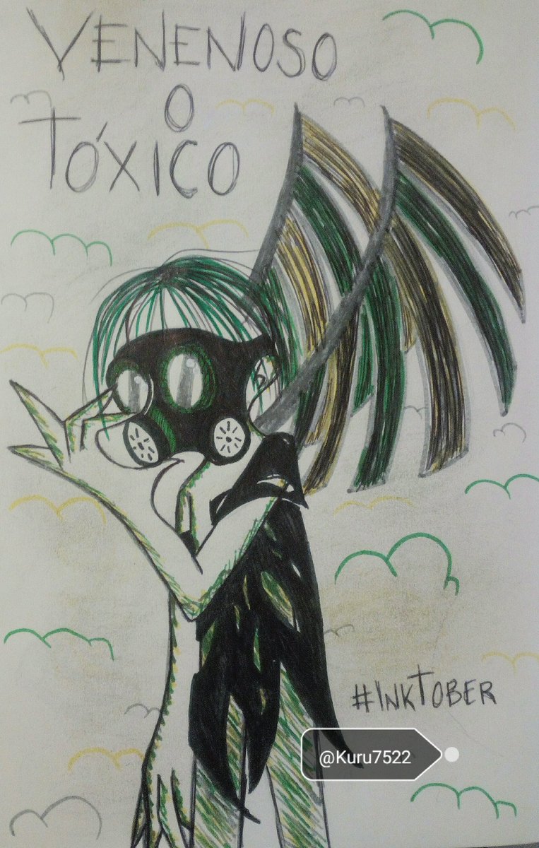 Kuru7522's tweet photo. ♦Día 1♦
☁Venenoso o Tóxico ☁
Digamos que es un "Villano"
#InkTober #InkTober2018 #ThePowerOfMagicHS https://t.co/g1qCywtvPx