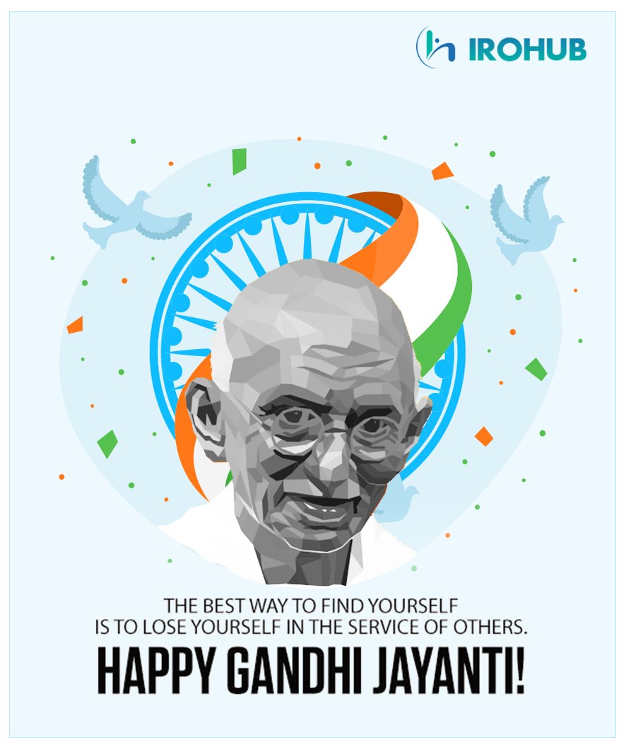 irohubinfotech's tweet photo. #GandhiJayanthi marks the birthday of the Father of our nation Mohandas Karamchand #Gandhi celebrated on every 2nd October. Let’s #celebrate this Gandhi Jayanti to pave the ways for Peace and Truth.
#India #irohub #thinkuniquethinksmart #androidtraining #iostraining #phptraining https://t.co/e3NTCZlR02