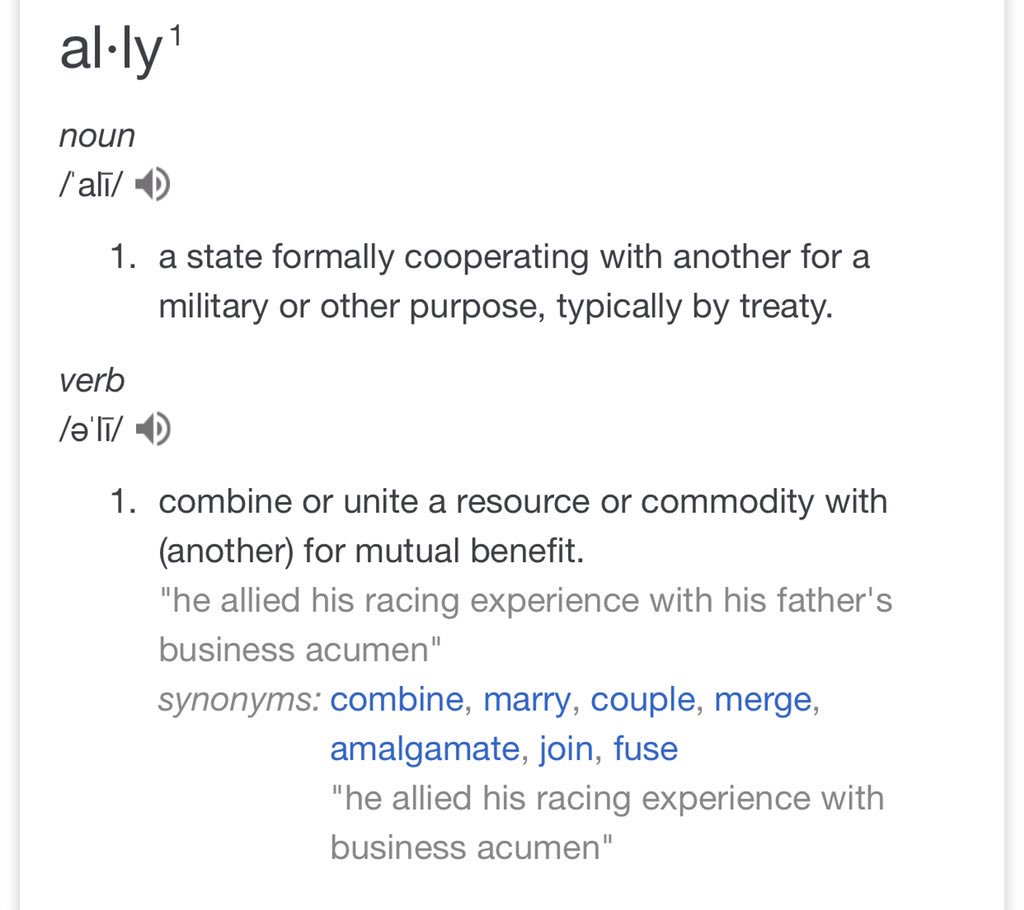 OffDooty's tweet photo. Despite what others may believe an ally (or allies) is meant to help another not harm. (drinks hot tea) 😉 https://t.co/NhG4DY0yEg